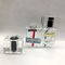 clear Glass 25ml Luxury Perfume Bottles With Rectangle Arcylic Cap