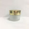 Round 50g Frosted Glass Jar Straight With Gold Cap Classical Shape
