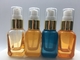 SGS ISO MSDS Orange Blue 20ml Glass Pump Bottle For Lotion And Serum