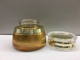 Luxury Round Face Moisturizer Glass Jar 50g MSDS Cosmetic Jars With Gold Lids