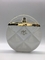 50ml 100ml Custom Glass Perfume Bottles Circle Shape Flat High End Color Lacquering