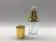 Cosmetic Packaging 30ml Glass Pump Bottle oval Shape For Lotion / Serum